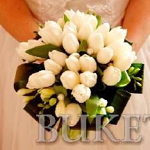 Свадебный букет  из тюльпанов №350