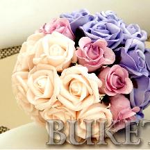 Круглые букеты невесты из роз
